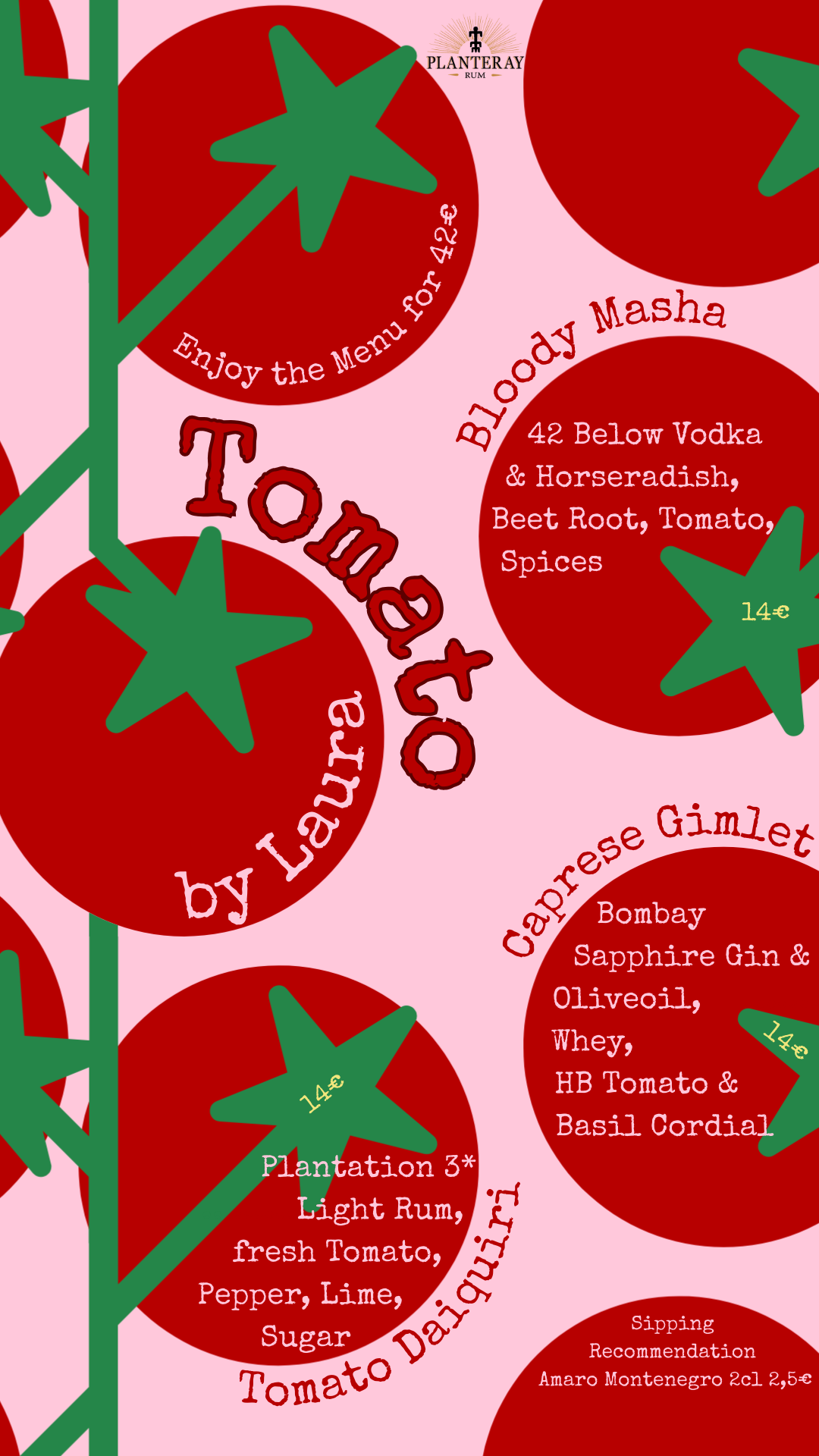 Tomato Cocktail Karte